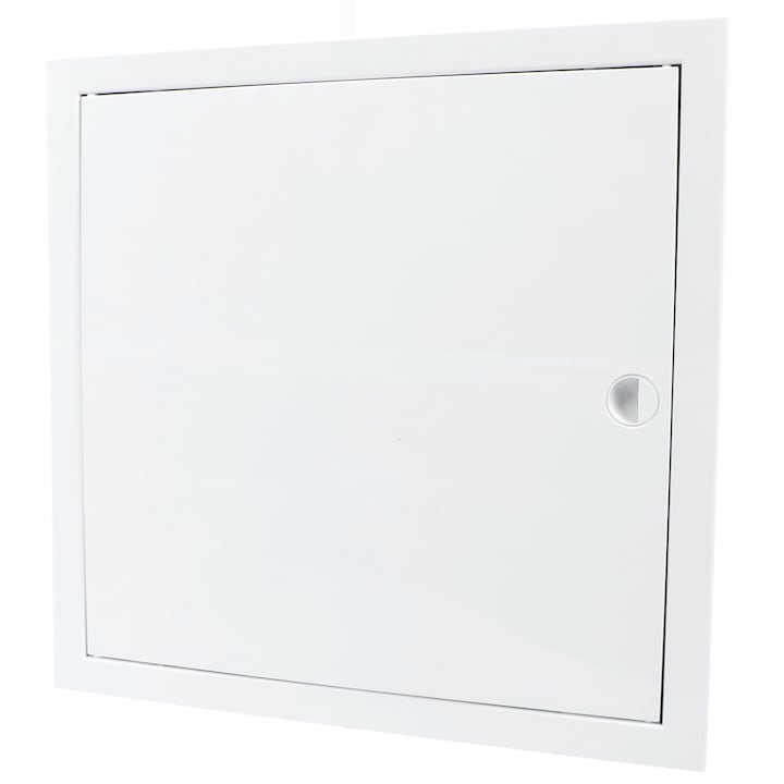 Usa inchidere sistem de ventilatie, Tabla zincata, 40 x 40 cm, Alb