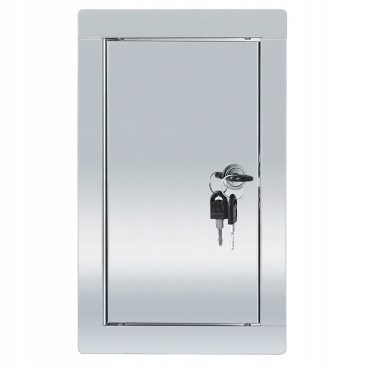 Usa inchidere sistem de ventilatie, Otel inoxidabil, 10 x 15 cm, Argintiu