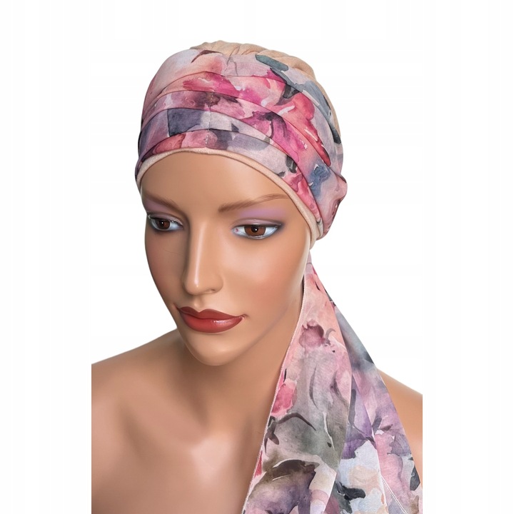 Тюрбан, Бамбукови влакна, Многоцветен, 54-60 см