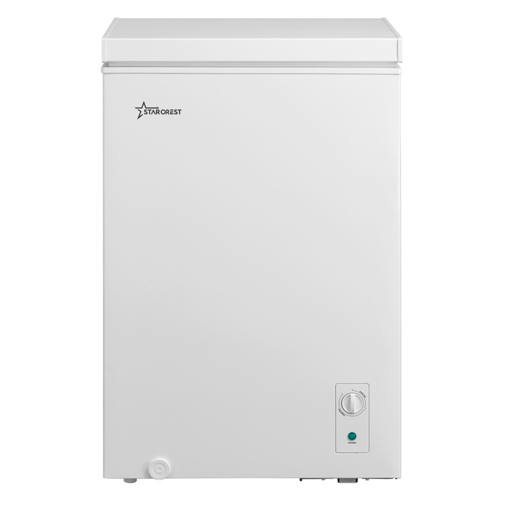 STARCREST SCF-99WHE Fagyasztóláda, E osztály, 99L, Átváltoztatható fagyasztó/hűtőszekrény funkció, Állítható termosztát, Fehér