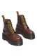 Dr. Martens, Bocanci din piele cu platforma 1460 Pascal Max, Maro cognac, 6.5