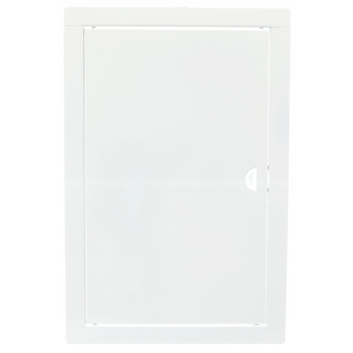 Usa inchidere sistem de ventilatie, Tabla zincata, 40 x 60 cm, Alb