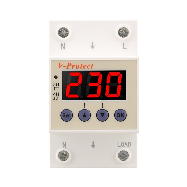 Releu protectie, SINOTIMER, supratensiune/subtensiune, SVP722-40A