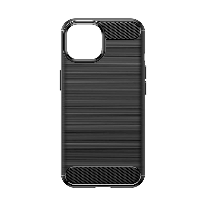 Carcasa Flexible Carbon compatibila cu iPhone 15 Black