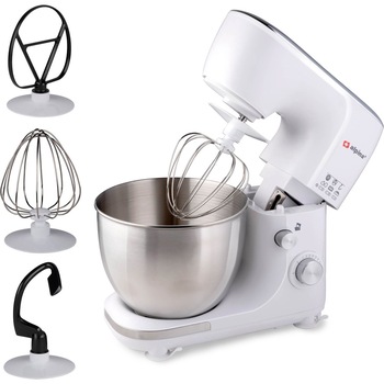 Robot de bucatarie Alpina XEH25218739, 800W, 12 viteze, bol 5l, Alb