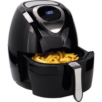 Friteuza cu aer cald Cuisinier Deluxe XEH25206866, 1400W, 3.2l, max 200°C, display digital, negru