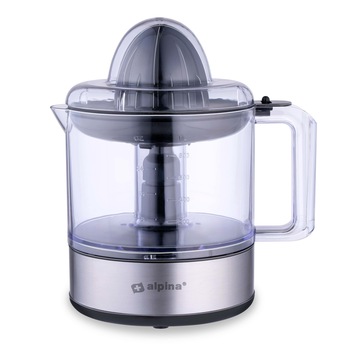 Storcator de citrice Alpina XEH25247336, 30W, 0,8l, filtru dublu, argintiu