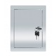 Usa inchidere sistem de ventilatie, Otel inoxidabil, 20 x 25 cm, Argintiu