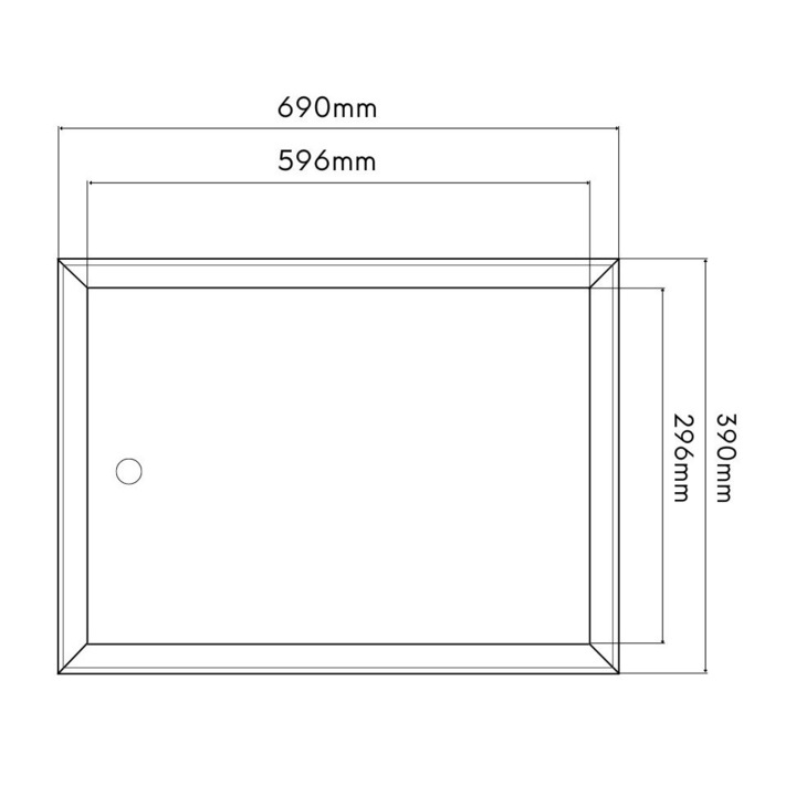 Usa inchidere sistem de ventilatie, Tabla zincata, 15 x 30 cm, Alb