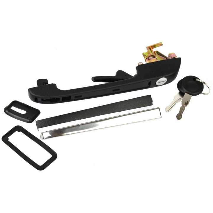 Дръжка на предна дясна врата с главина и ключ, Vw Caddy Golf I II Polo Jetta