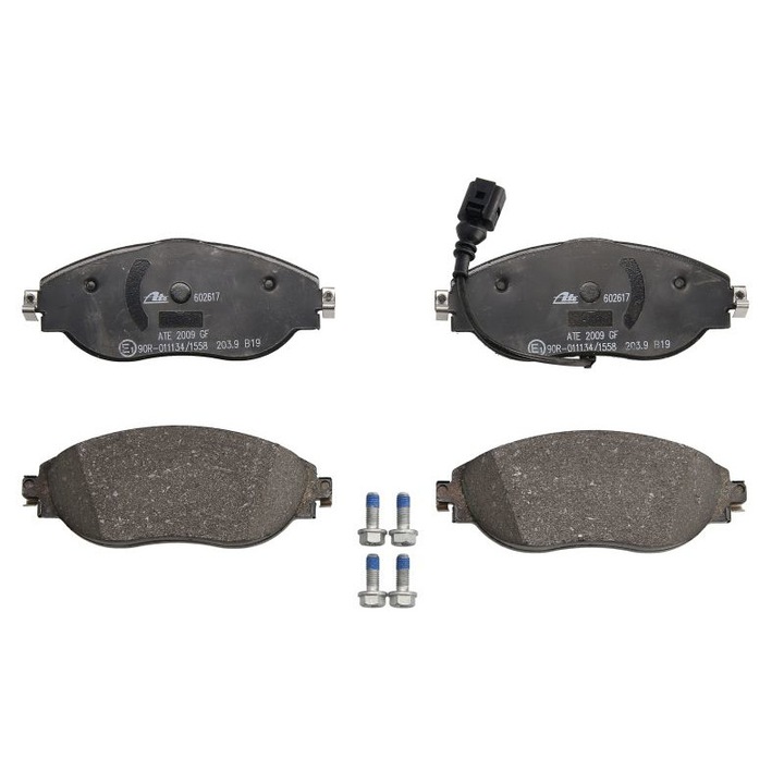 Set 4 placute de frana fata, compatibil cu AUDI A3, Q2, Q3, SEAT LEON, LEON SC, LEON ST, TARRACO, SKODA KODIAQ, OCTAVIA III, OCTAVIA IV, SUPERB III, VW ARTEON, ARTEON SHOOTING BRAKE 1.0-2.5 04.12