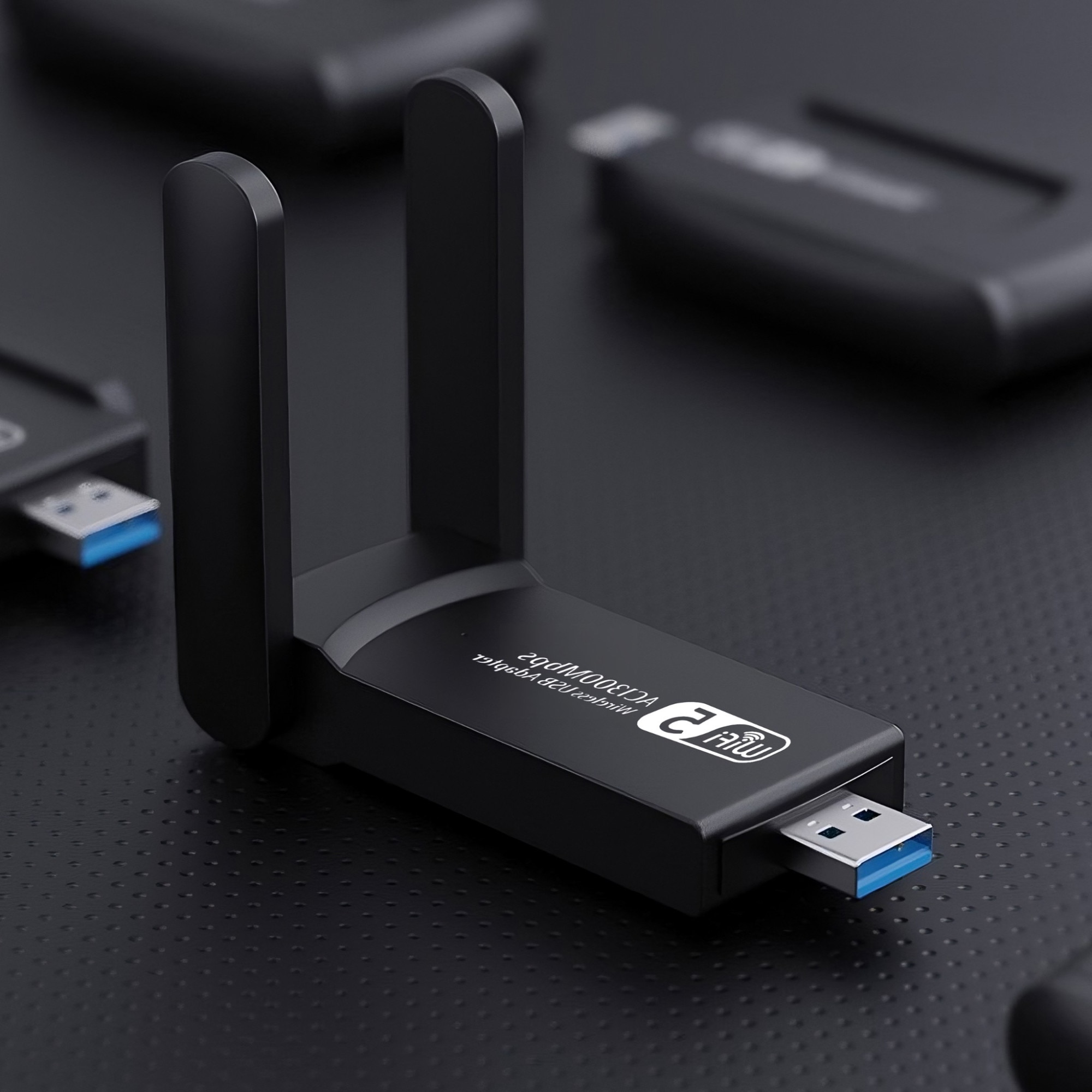 Безжичен адаптер, двулентов, мрежа 2,4 Ghz / 5 Ghz, 1300 Mbps, USB 3.0 ...
