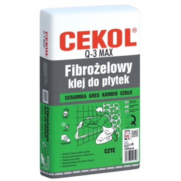 Adeziv faianta Q3 Max, Cekol, Alb, 5 kg