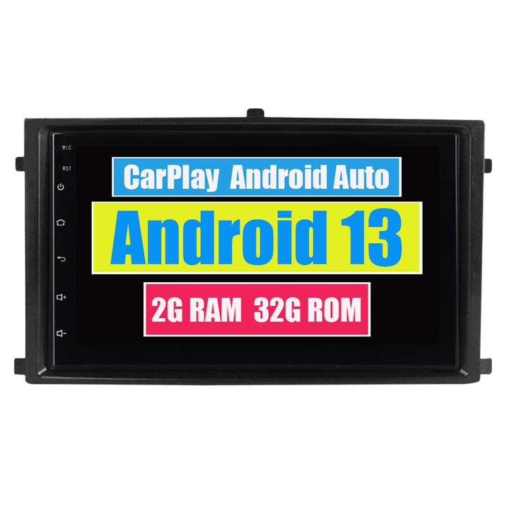GPS навигация за Ssangyong Rexton 2007 CarPlay Android Auto Stereo Radio Bluetooth 2GB RAM, 32GB ROM