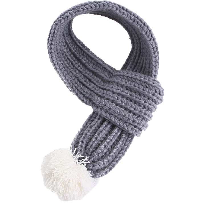 Kötött sál kutyáknak, Cozevdnt, szürke/fehér