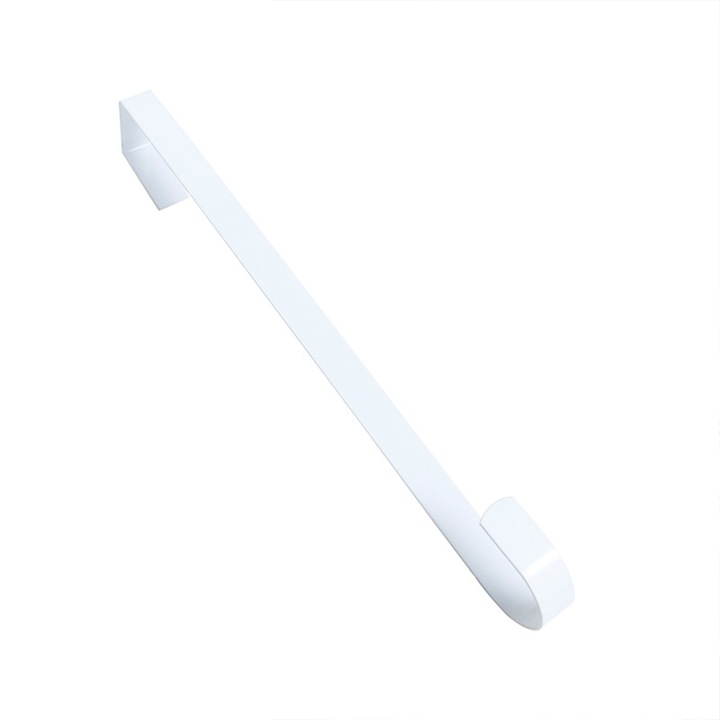 Cuier pentru coroana, Agatatoare metalica, Alb, 28cm