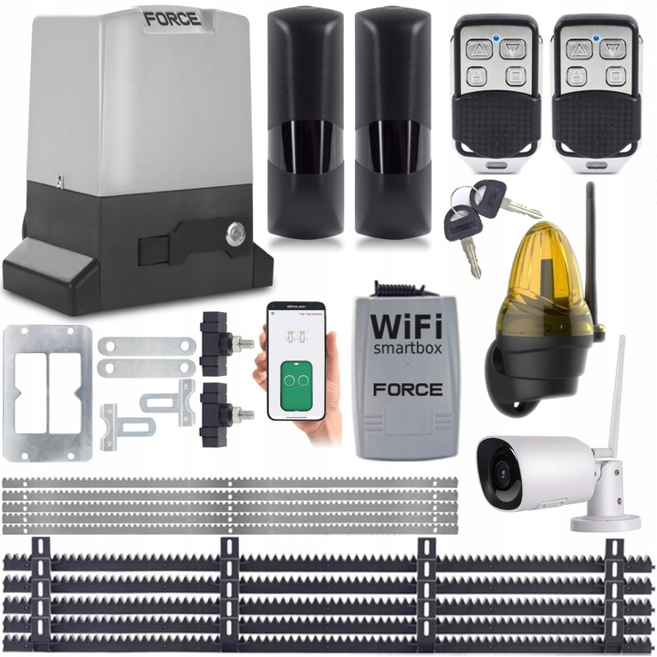 Kit de automatizare pentru porti culisante, Force, IP44