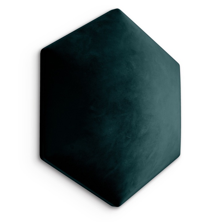 Panou Tapitat Pentru Perete Catifea 3D Hexagon Marime 26x30cm