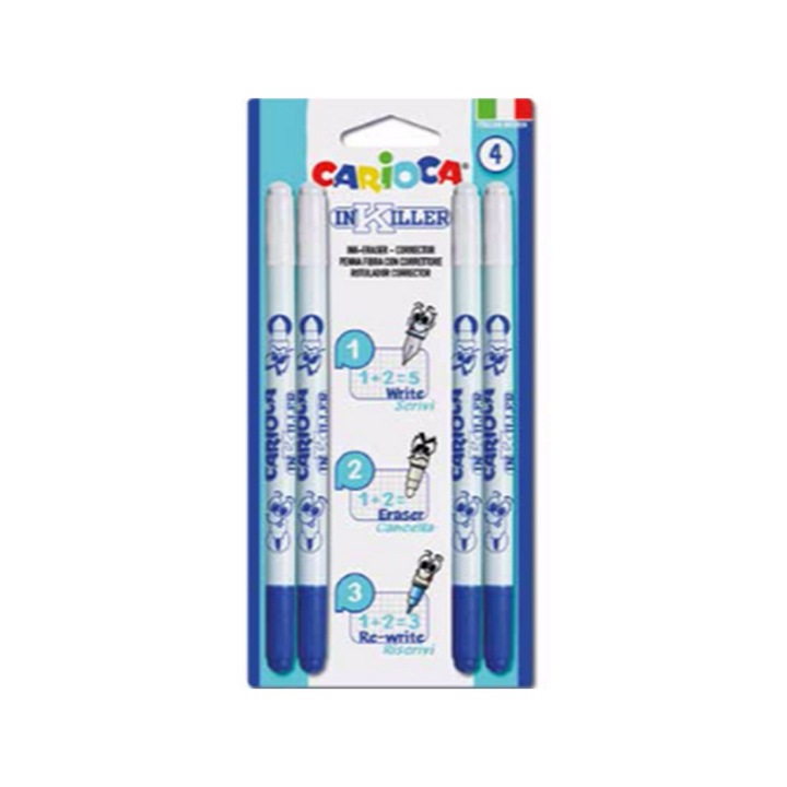 Carioca 1413804 InKilller radírozható toll szett 4db-os