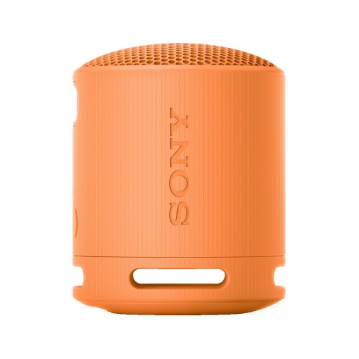 Boxa portabila wireless Sony SRS-XB100D, Bluetooth v5.3, Fast-Pair, IP67, Autonomie 16 ore, USB Type-C, Portocaliu