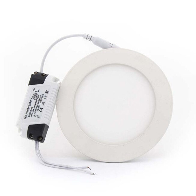 Panou led rotund incastrat 6W Alb neutru