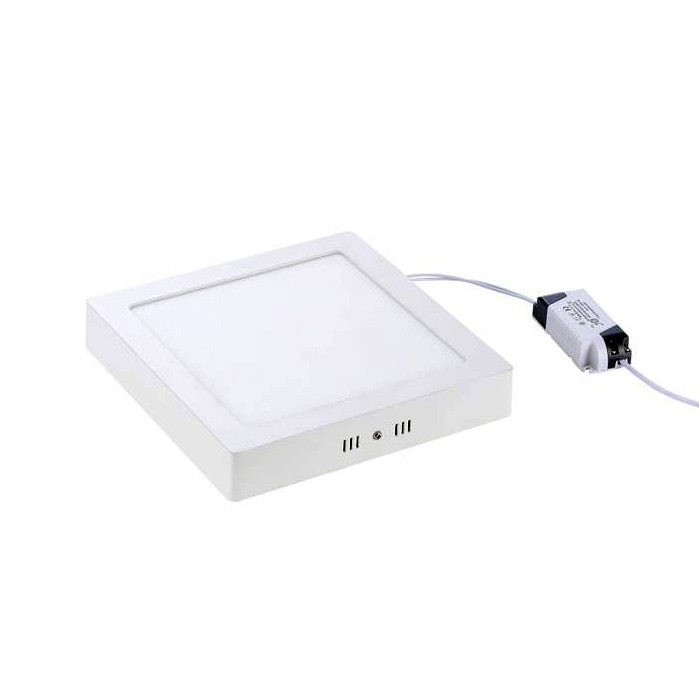 Plafoniera led patrata 12W (Panou aplicat patrat) Alb cald