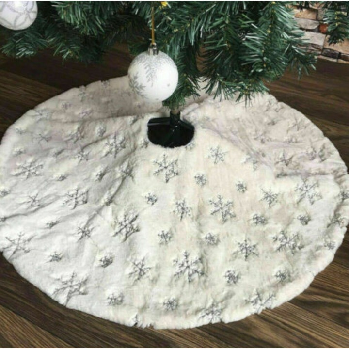 Accesoriu picior Pom de Craciun, Multicolor, 122 cm