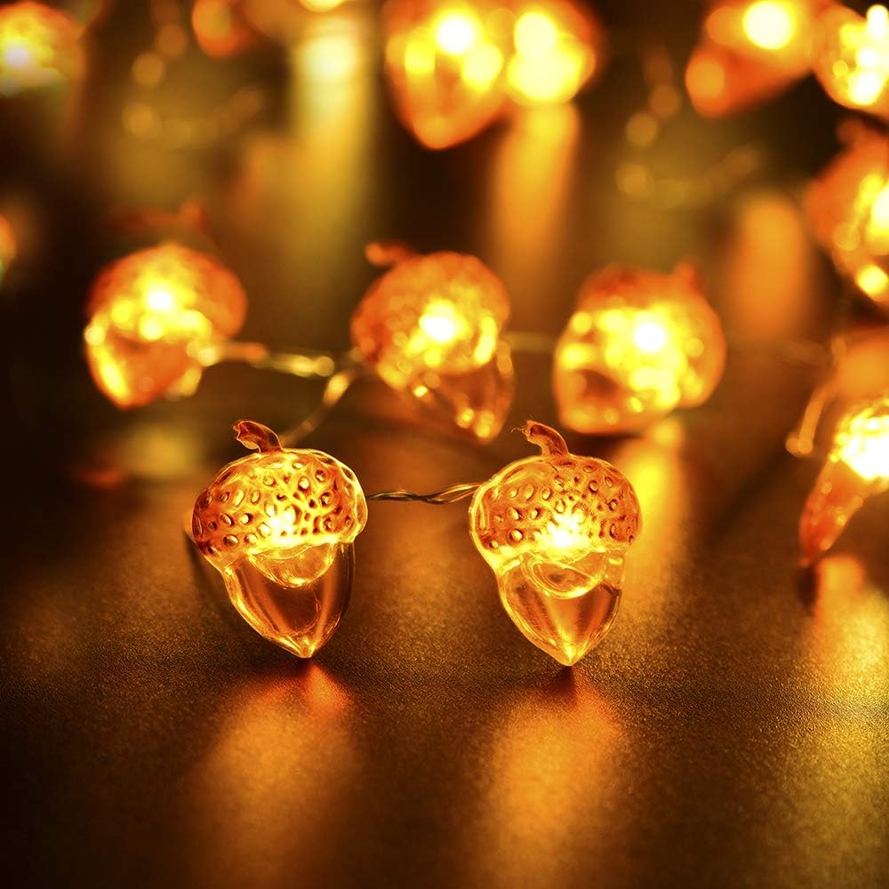 Ghirlanda luminoasa cu ghinde, 20 LED-uri, 198 cm - eMAG.ro