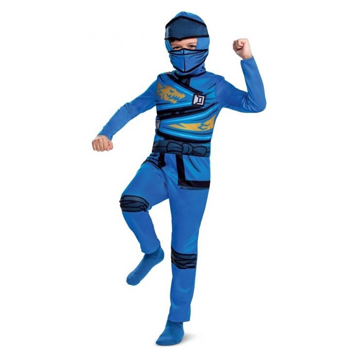 Costum ninja albastru pentru copii Jay Lego Ninjago
