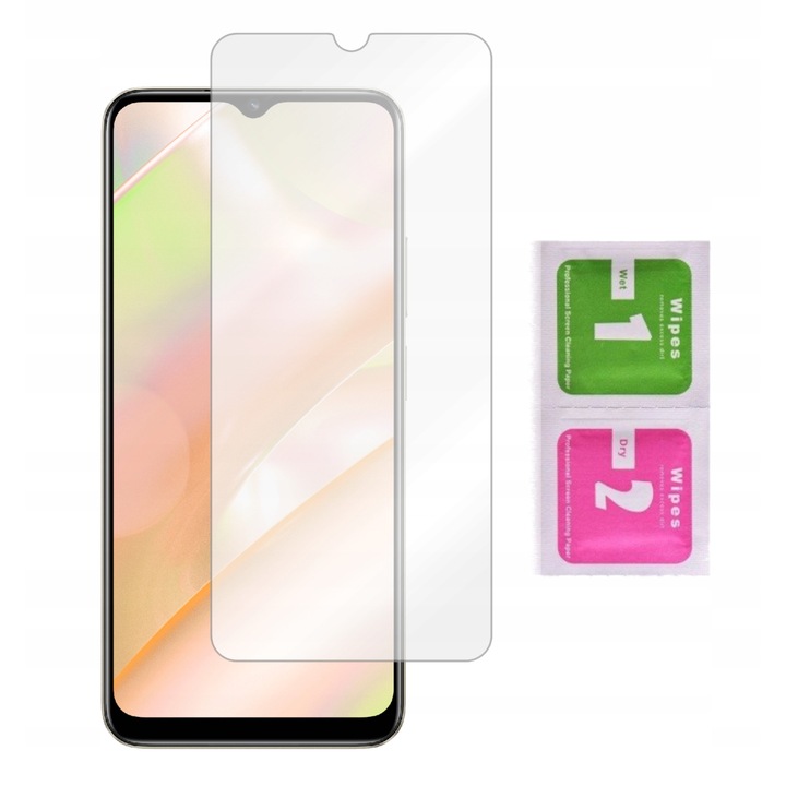 Üvegfólia, Védő, Átlátszó, REALME C33 ON SCREEN