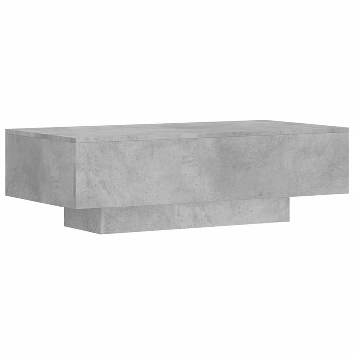Masuta de cafea vidaXL, gri beton, 100x49,5x31 cm, lemn prelucrat 833891