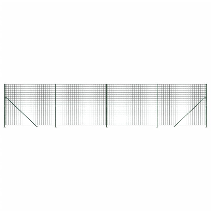 Gard plasa de sarma cu bordura vidaXL, verde, 1,8x10 m, 16.95 Kg