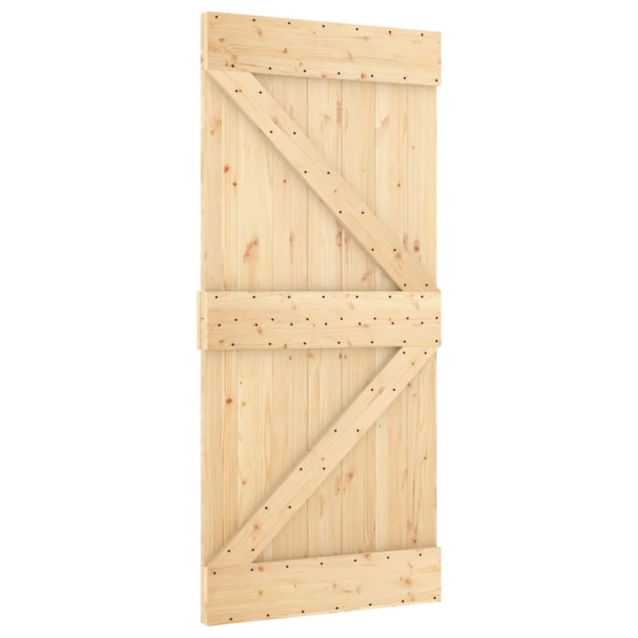 Плъзгаща се врата, Zakito Europe, Дърво, 95x3,6x210 см, Кафяв