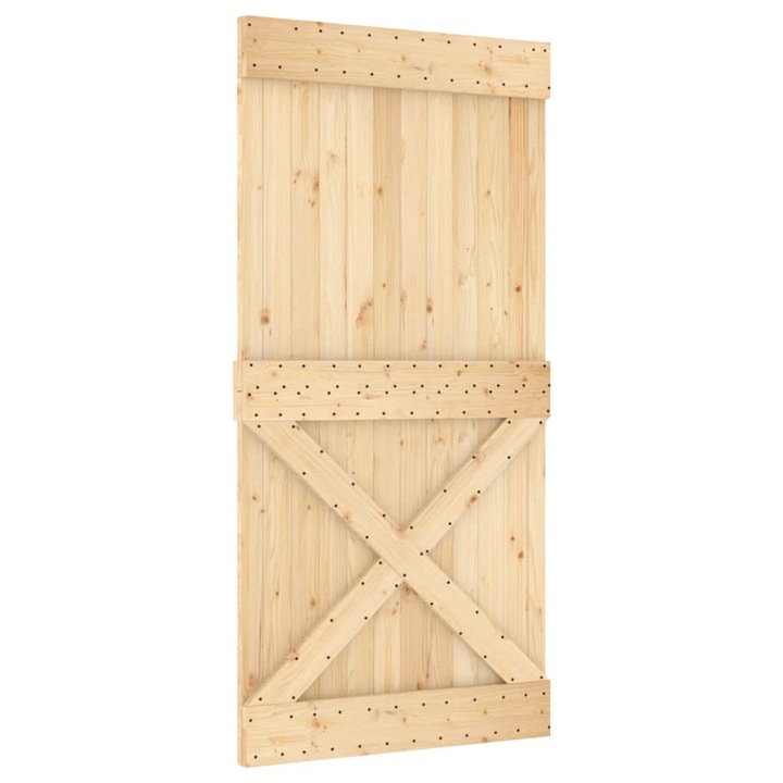 Интериорна врата Zakito Europe NARVIK, борова дървесина, плъзгаща се, естествена, 100x3,6x210см