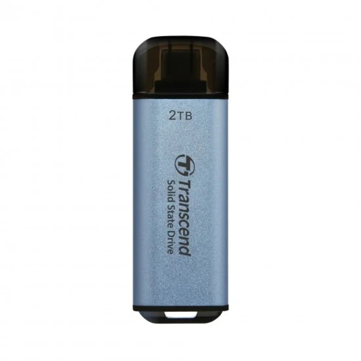 Външен SSD Transcend 2TB, USB External SSD, ESD300C, USB 10Gbps, Type C TS2TESD300C