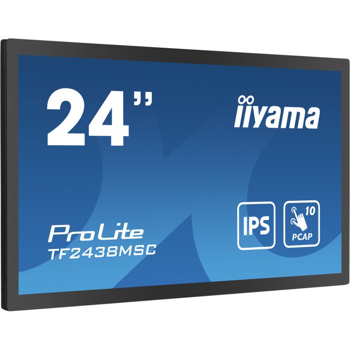 IPS LED monitor, Iiyama, 24 hüvelykes, FullHD, HDMI/DisplayPort