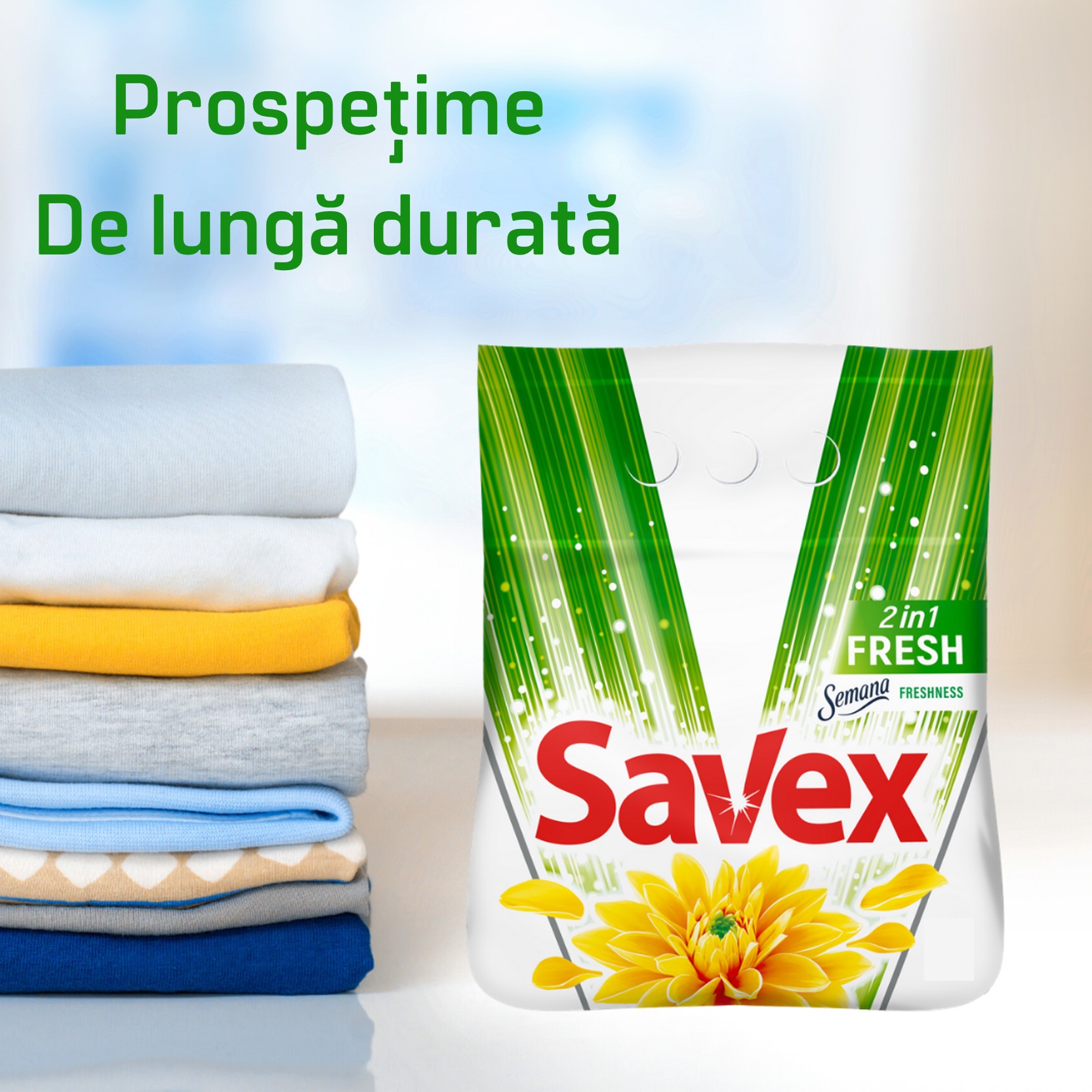 Препарат За Автоматично Пране, Savex 2in1 Fresh, 6 Кг, Силна Миризма ...