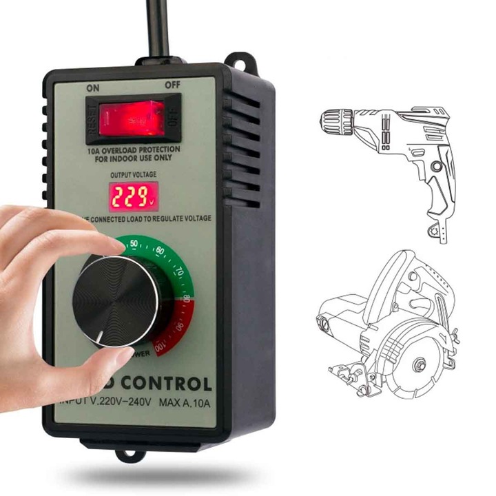 Teljesítménymotor fordulatszám-szabályozó 4000W 230V