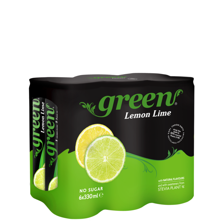 Bautura Racoritoare Green Cola Lemon Lime, 6Buc/bax, 330ml