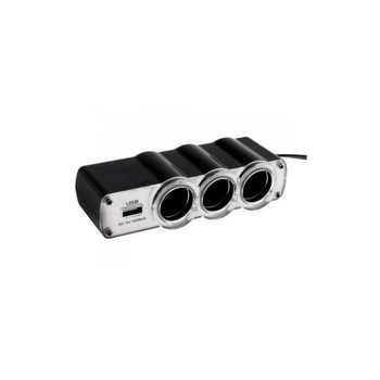 Adaptor priza auto, conectare bricheta, 3 cai si 1 USB MCZ3C1U Adaptor priza auto, conectare bricheta, 3 cai si 1 USB MCZ3C1U