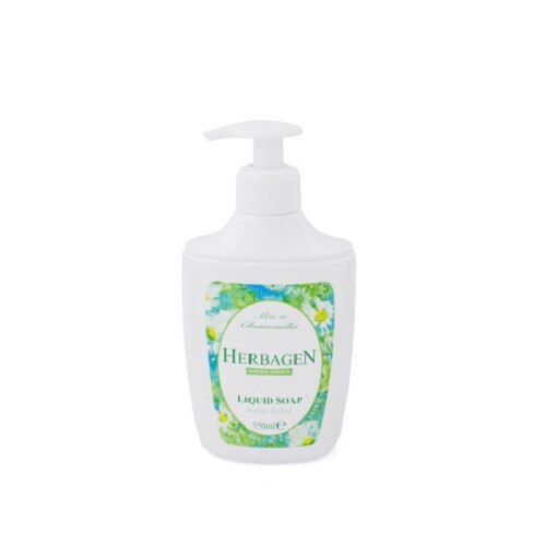 Sapun Lichid cu extract de aloe si musetel,HERBAGEN, 350 ml