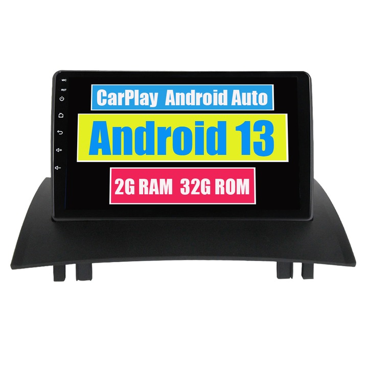 GPS-navigáció a Renault Megane 2-höz 2002-2009 CarPlay Android Auto Stereo Radio Bluetooth 2GB RAM, 32GB ROM