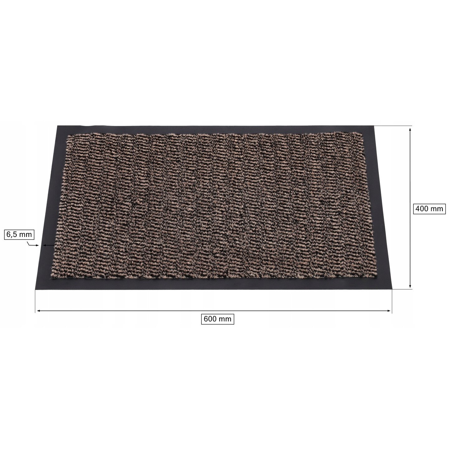 Paillasson Demi-cercle Fibre De Coco - Antidérapant Intérieur/extérieur - 43x74cm - Facile à Nettoyer - Déco Utile