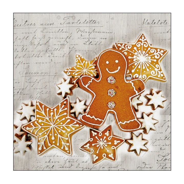 Set servetele de masa, 20 buc, 33x33 cm, Christmas baking, Ambiente