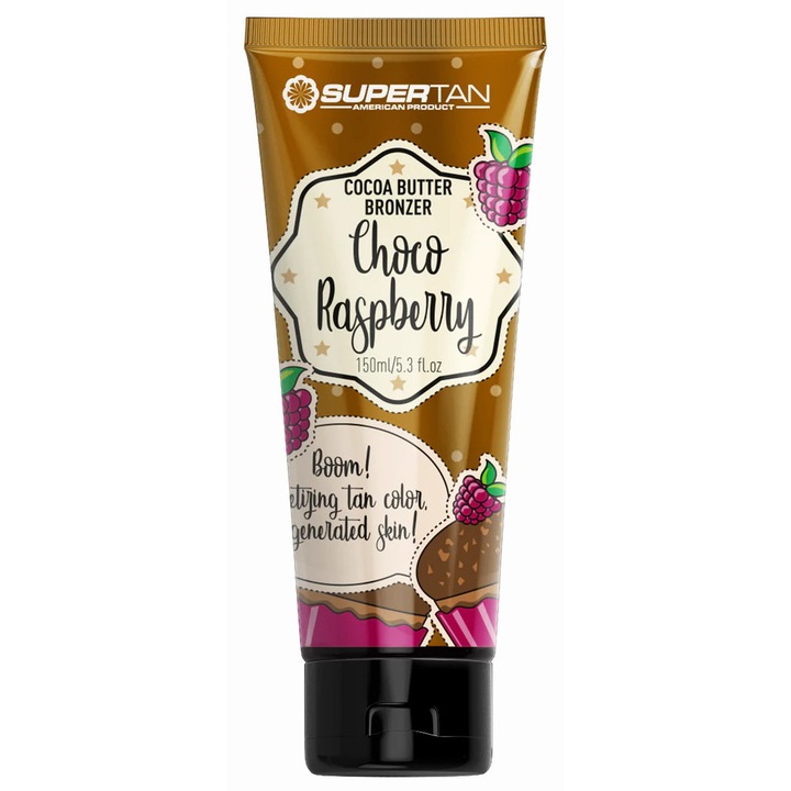 Supertan Choco Raspberry Cocoa önbarnító krém, 150ml