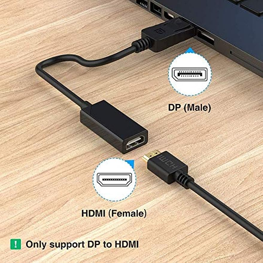 Cablu Adaptor Displayport DP La HDMI, 4K HD, Negru - EMAG.ro - Foto 5