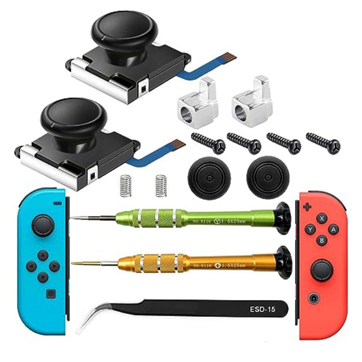 Set 15 reparatii pentru Nintendo Switch, AEWOYAD, Multicolor