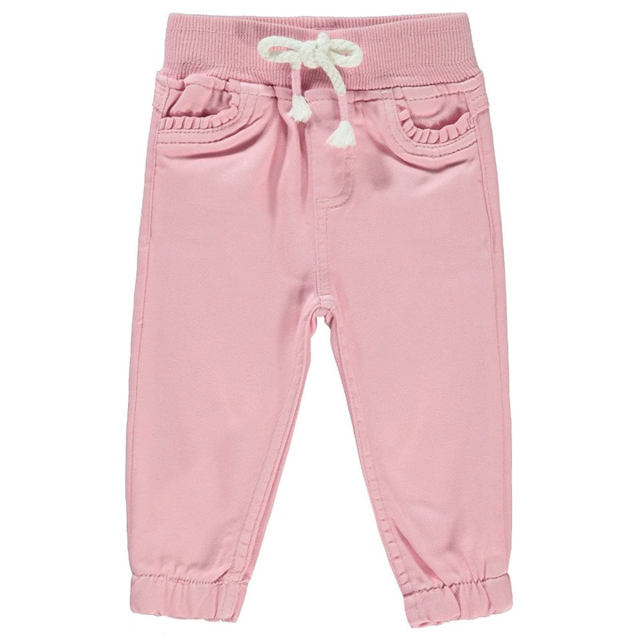 Sima ALINA nadrág gyerekeknek/lányoknak, ERAKIDS, húzózsinór, pamut/poliészter/elasztán, Világos rózsaszín