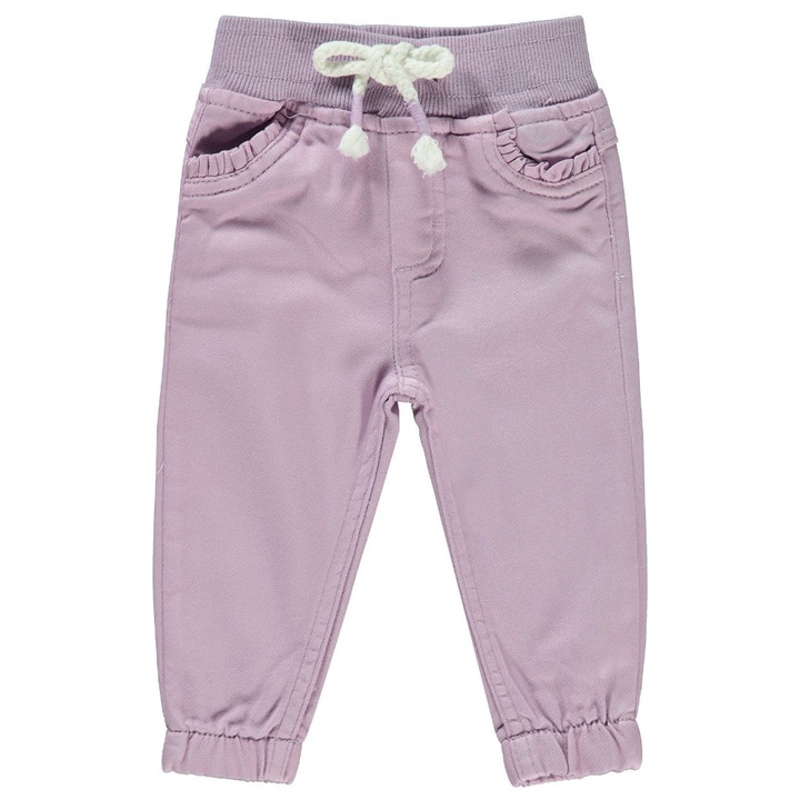 Sima ALINA nadrág gyerekeknek/lányoknak, ERAKIDS, húzózsinór, pamut/poliészter/elasztán, Halványlila