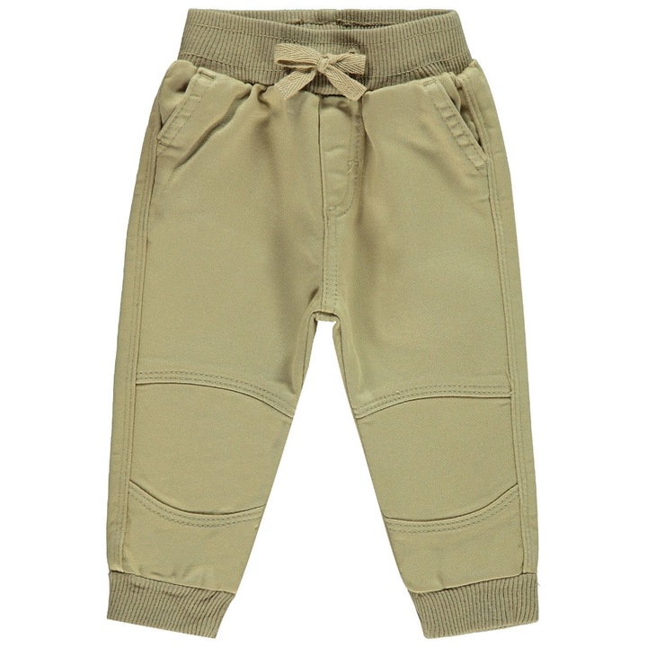 Gyermek/fiú tömör STRIX nadrág, ERAKIDS, húzózsinór, pamut/poliészter/elasztán, Bézs